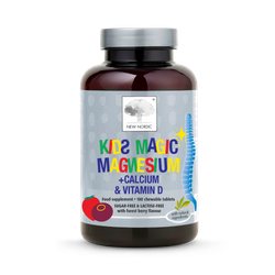 New Nordic Kids Magic Magnesium + Calcium & Vitamin D 180 Tablets