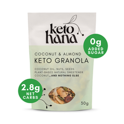 Keto Hana Granola Coconut & Almond Plant Based 30g