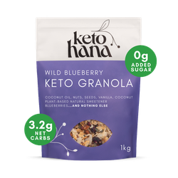 Keto Hana Granola Wild Blueberry 1kg