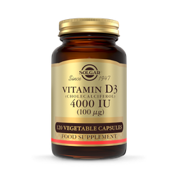 Solgar Vitamin D3 4000IU 120 Vegetable Capsules
