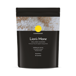 Cannaray Lions Mane Gummies (Energy/Focus) 6,000mg Mixed Berry 60 Gummies