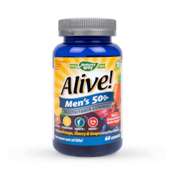 Alive! Men’s Ultra 50+ Multi Vitamin & Mineral 60 Gummies