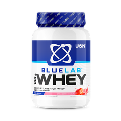 USN Blue Lab Whey Premium Protein Powder Strawberry 908g