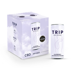 TRIP CBD Drinks Raspberry Orange Blossom 25 mg 4 x 250 ml