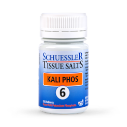 Schuessler Tissue Salts Kali Phos 6 125 Tablets