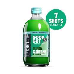 Unrooted Good Gut Dosing Bottle Super Greens & Lemon 420ml