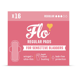 Flo Bamboo Sensitive Bladder Pads with Wings 16 Liners