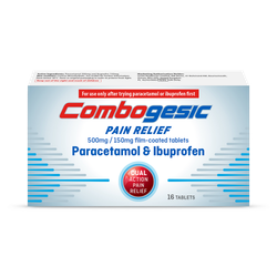 Combogesic Pain Relief 500mg/150mg 500 mg 16 Tablets