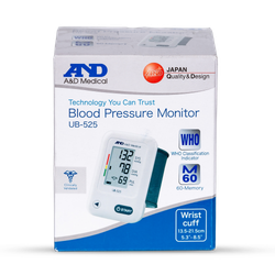 A&D Medical Wrist Blood Pressure Monitor White UB-525