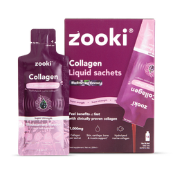 Zooki Super Strength Marine Collagen 11,000mg Blackcurrant Flavour 14 Sachet