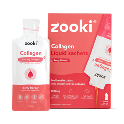 Zooki Marine Collagen 5,000mg Berry Flavour 14 Sachets