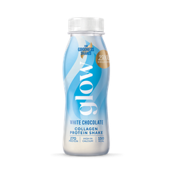 For Goodness Shakes Glow Collagen 27g Protein Shake White Chocolate 250ml
