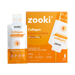 Zooki Marine Collagen 5,000mg Mango & Peach Flavour 30 Sachets