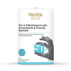 Pro-Ven Biotics 50+ A-Z Multivitamin With Antioxidants & Friendly Bacteria 30 Capsules