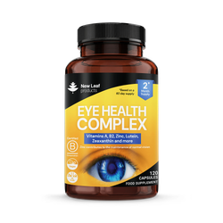 New Leaf Products Eye Health Complex Vitamin A, B2, Zinc, Lutein Zeaxanthin 120 Capsules