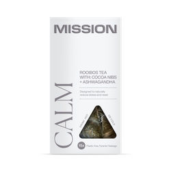 Mission Calm Rooibos Tea (Cocoa Nibs & Ashwagandha) 15 Tea Bags