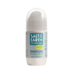 Salt Of The Earth Natural Refillable Roll-On Deodorant Unscented 75ml