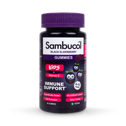 Sambucol For Kids 4-12 Years + Vitamin C Black Elderberry 30 Gummies