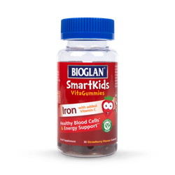 Bioglan SmartKids Iron with Vitamin C 30 Strawberry Flavour Gummies
