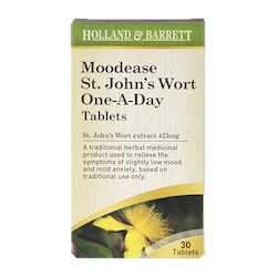 Holland & Barrett Moodease St. John's Wort One-A-Day 30 Tablets 425mg