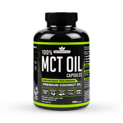 Natures Aid 100% MCT Oil 120 Capsules