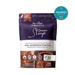 The Vegan Wellness Co. Dream Sleep Set Hot Chocolate Dual Magnesium Complex 200g