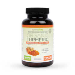 Turmeric Vitality Organic Turmeric with Organic Black Pepper & Ginger 120 Capsules