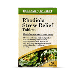 Holland & Barrett Rhodiola Stress Relief 30 Tablets 200mg