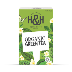 Heath & Heather Organic Green Tea 20 Tea Bags