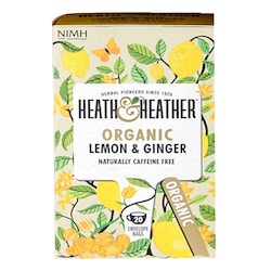 Heath & Heather Organic Lemon & Ginger 20 Tea Bags