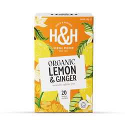 Heath & Heather Organic Lemon & Ginger 20 Tea Bags