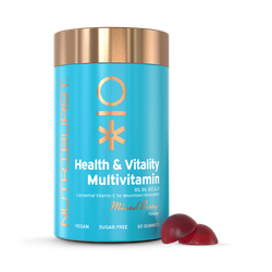 Nutriburst Health & Vitality with Vitamin B, C & D 60 Gummies