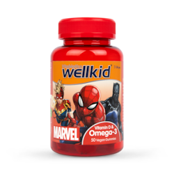 Vitabiotics Wellkid Marvel Vit D Omega 7-14 years 50 Vegan Soft Jellies