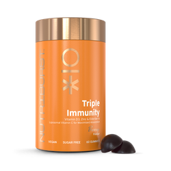 Nutriburst Triple Immunity with Vitamin C, D & Zinc 60 Gummies