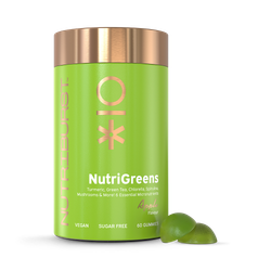 Nutriburst Nutri Greens with Vitamin B, D & Turmeric 60 Gummies