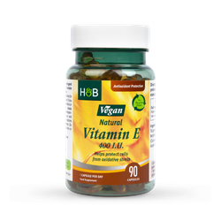 Holland & Barrett Vegan Natural Vitamin E 400IU 90 Capsules