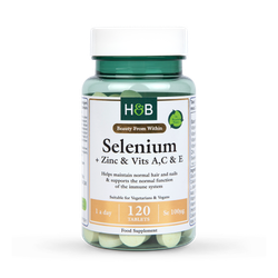Holland & Barrett Selenium + Zinc & Vits A, C & E 120 Tablets