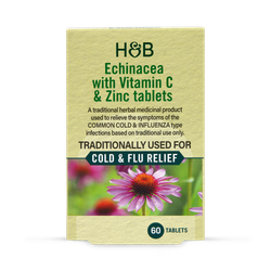 Holland & Barrett Echinacea with Vitamin C & Zinc 60 Tablets
