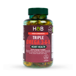 Holland & Barrett High Strength Triple Omega 3-6-9 60 Capsules