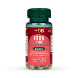 Holland & Barrett Iron + B Vits, Vit C & Minerals 15mg 90 Tablets