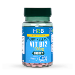 Holland & Barrett High Strength Slow Release Vitamin B12 1000ug 180 Tablets