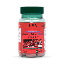 Holland & Barrett High Strength Cranberry Extract 400mg 60 Tablets