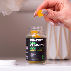Reakiro CBD 10mg Apple & Lemon Flavour 30 Gummies