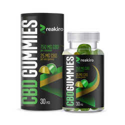 Reakiro CBD 25mg Apple & Lemon Flavour 30 Gummies