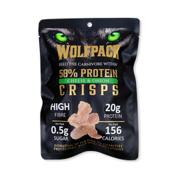 Wolfpack Protein Crisps 12 x 35g Cheese and Onion