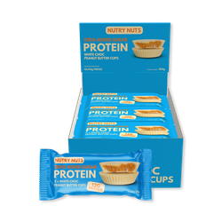 Nutry Nuts CUPS White compound with peanut filling - HIGH PROTEIN (2x21)g 12 Pack