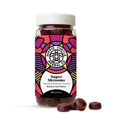 Hippie Turtle Herbal Co Super Shrooms Mushroom Complex 60 Gummies