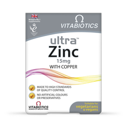Vitabiotics Ultra Zinc 15mg with Copper 60 Tablets