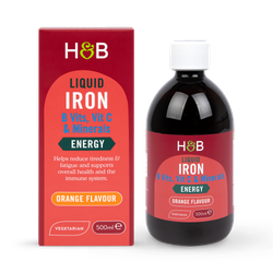 Holland & Barrett Iron + B Vits, Vit C & Minerals 500ml Liquid