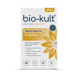 Bio-Kult Brighten, Brain & Gut Health Supplement with Multivitamins & Zinc 60 Capsules